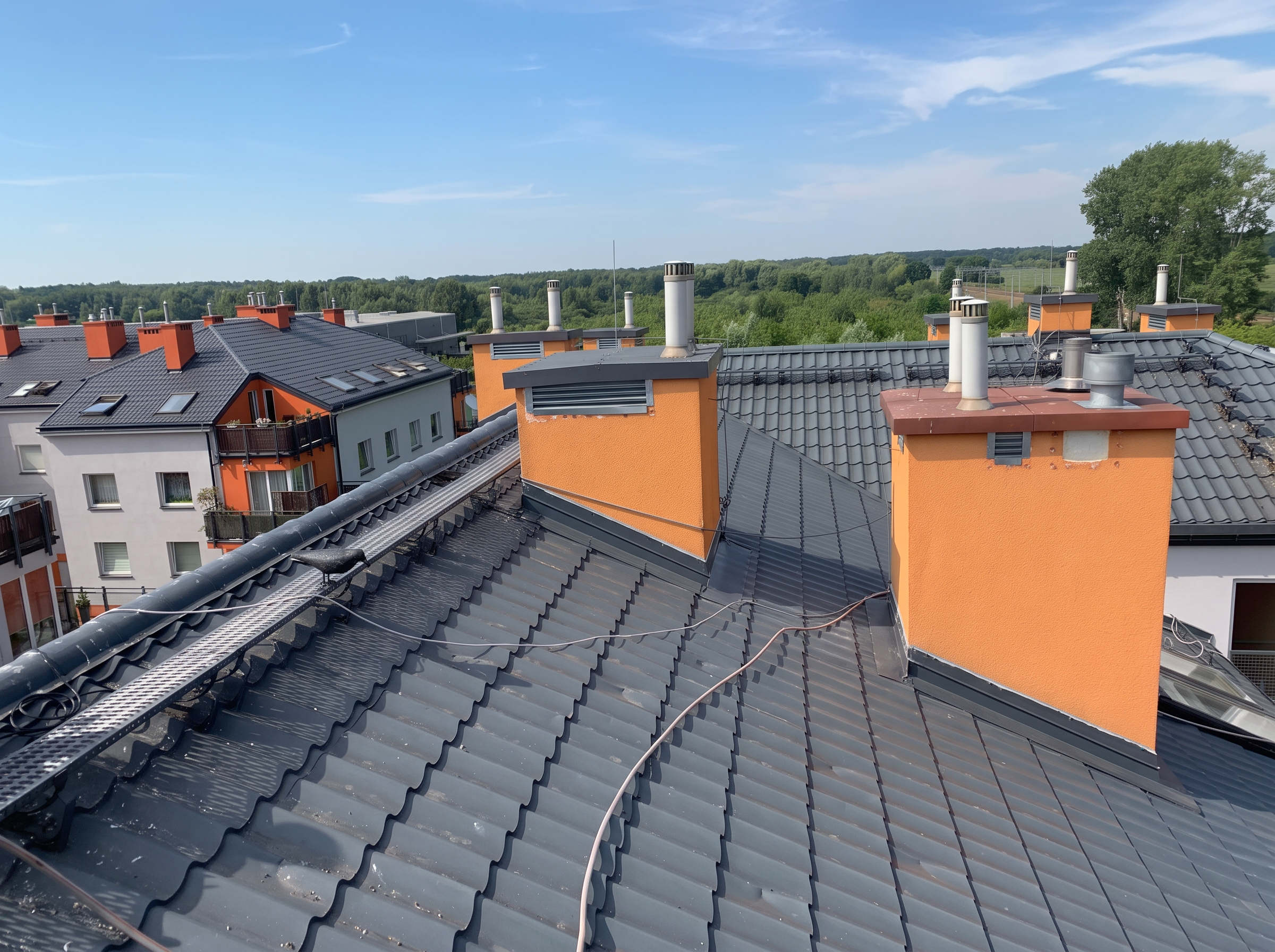 Sportowa — czyszczenie dachu, etap 2